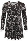 Tunic wide bottom MASK - black - #4