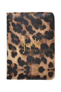 Passport holder leopard - brown - #1