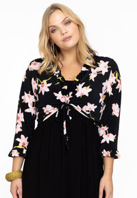 Shrug frills HIBISCUS - black - #1