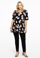 Tunic flare HIBISCUS - black - #2