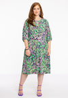 Dress open shoulder TIFFANY - green 