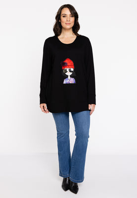 Sweatshirt patch VERO - black  - #2