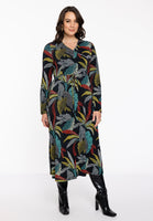 Wrap Dress PALM LEO - black - #2