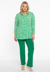 Blouse A-line GREEN LEO - green 