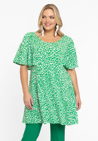 Tunic wide bottom GREEN LEO - green  - #1