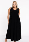 Kleid mit falten dolce - Schwarz