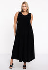 Kleid mit falten dolce - Schwarz