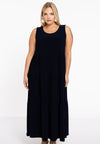 Kleid mit falten dolce - blau