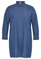 Blouse-dress chambray - indigo - #4