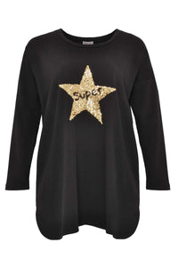 Sweater super star - black - #4