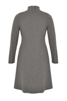 Dress turtle neck ruffled - grey - #3