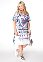 Dress cold shoulder love - blue - #2