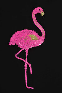 Shirt wide flamingo - black - #5