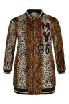 Jacket baseball leopard - brown - #4