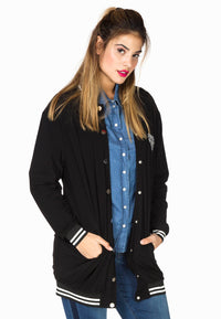 Jacket baseball application - black - #1