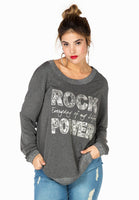 Sweater Rock Power - grey  - #1