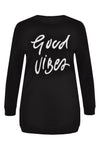 Sweater Good Vibes - black - #4
