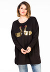 Pullover perlenschwäne - Schwarz