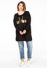 Sweater beaded swans - black  - #2