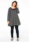 Tunic wide bot bow INTERLOCK - grey - #2
