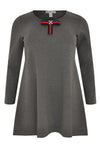 Tunic wide bot bow INTERLOCK - grey - #4