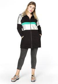 Jacket sweat COLOURBLOCK - black - #2