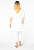 Tunic wide bottom TEXT - white  - #3