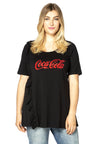 Tunika flare rüschen coca cola - Schwarz