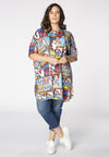 Tunic-blouse wide POP ART - multi - #2