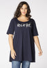 Tunic wide bottom RISE & SHINE - blue