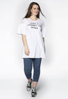Tunic wide bottom frilled sleeve - white - #2