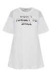Tunic wide bottom frilled sleeve - white - #4