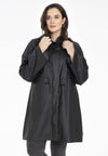 Raincoat with hood - black 