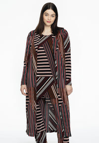 Cardigan plissé STRIPES - black - #1