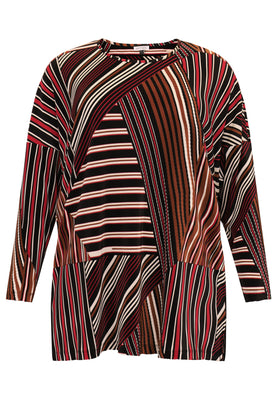 Tunic wide STRIPES - black  - #4