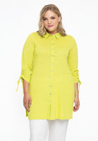 Blouse wide drawstring COCOON - bright green - #1