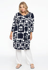 Tunic wide straight ABSTRACT - blue - #2