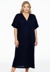 Weites kleid cocoon - blau