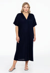 Weites kleid cocoon - blau