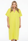 Weites kleid cocoon - bright green