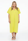 Dress wide COCOON - bright green