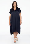 Dress kaftan V-neck - blue