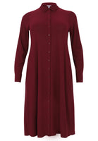 Dress Buttoned Long DOLCE - dark red - #4