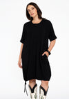 Tunic drawstring COTTON - black 