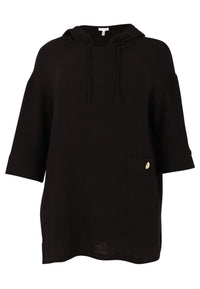 Shirt hoodie BUBBLE - black - #4