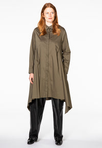 Blouse long pleats - green - #2