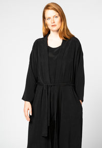 Cardi-jacket CUPRO - black - #1