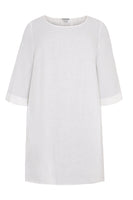 Tunic-blouse A-line LINEN - white  - #2