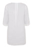 Tunic-blouse A-line LINEN - white  - #3