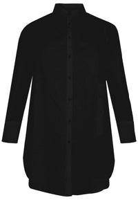 Blouse round bottom - black - #1